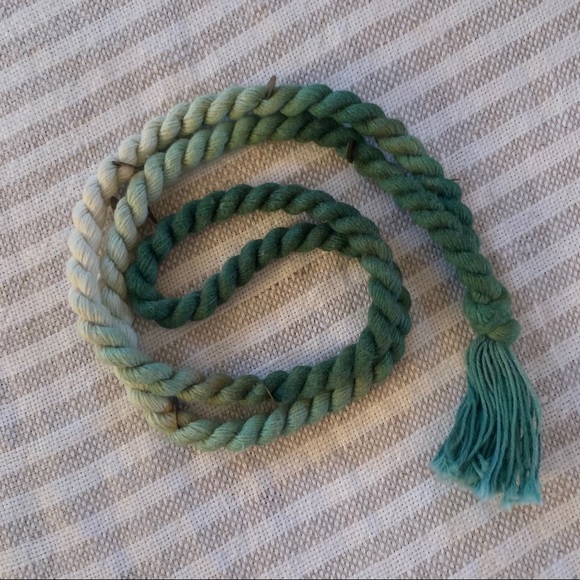 Hand-woven, Hand-dyed Necklace - Picture 5 of 5